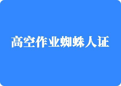 艹逼啊啊啊高空作业蜘蛛人证